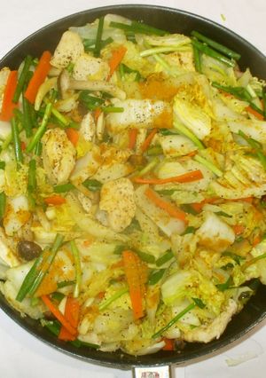 カレー味ビタミン野菜炒め♪簡単漢方食養生-レシピのメイン写真