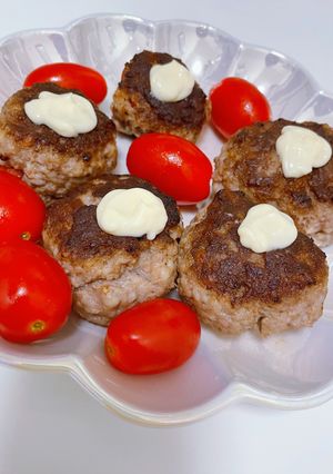 絶品トマトごろごろ♡ハンバーグ♡-レシピのメイン写真