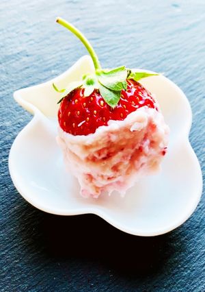 糖質オフ☆苺のココナッツバターディップ♪-レシピのメイン写真