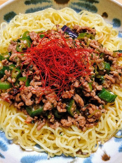 冷凍揚げナスと冷凍オクラで麻婆焼きそば-レシピのメイン写真