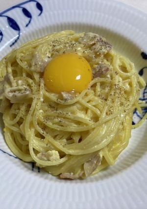 ぜいたく卵黄カルボナーラ-レシピのメイン写真