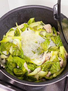 青菜と豚肉の春雨スープ-レシピのメイン写真