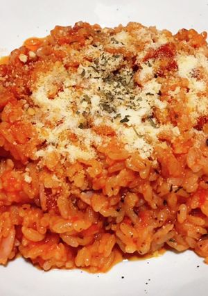 ベーコン入りトマトチーズリゾット-レシピのメイン写真