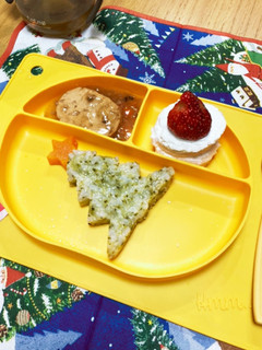 離乳食(後期)クリスマスプレート-レシピのメイン写真