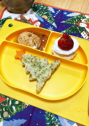 離乳食（後期）クリスマスプレート-レシピのメイン写真