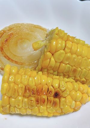 屋台風の味付！焼きもろこし&焼き玉ねぎ-レシピのメイン写真