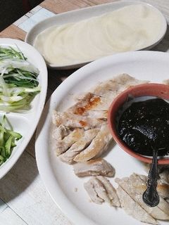 むね肉と餃子の皮北京ダック風(*^^*)-レシピのメイン写真