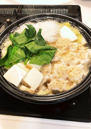 鶏の出汁がたまらない、鶏団子なべ-レシピのメイン写真
