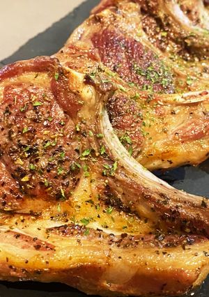 男飯★フライパンで簡単！親父ラムチョップ-レシピのメイン写真