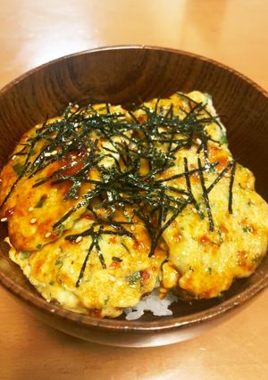 【簡単ヘルシー】豆腐のつくね風丼-レシピのメイン写真