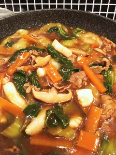 青梗菜と豚肉のオイスターあんかけ丼-レシピのメイン写真