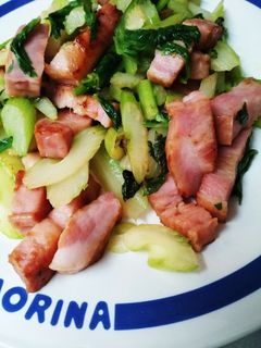 簡単に♪ベーコンとセロリの炒めもの-レシピのメイン写真