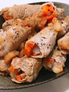 じゃがいもとにんじんの肉巻き♡-レシピのメイン写真