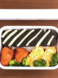 自分弁当・海苔弁②-レシピのメイン写真