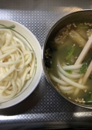インスタント味噌汁うどん-レシピのメイン写真