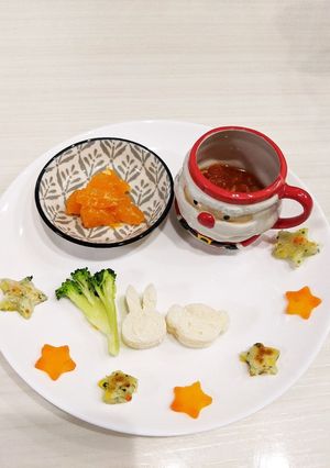 離乳食後期　ミッフィープレート-レシピのメイン写真