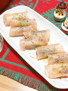 白ねぎのマリネ~生ハム巻き~-レシピのメイン写真