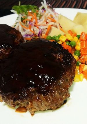 超簡単！男のがっつりハンバーグ！-レシピのメイン写真