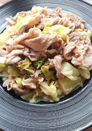 リーズナブルな豚こま肉とキャベツ炒め-レシピのメイン写真