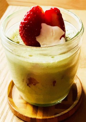 糖質オフ☆青汁ココナッツブランマンジェ♪-レシピのメイン写真