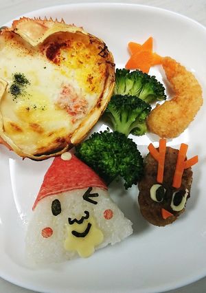 2020クリスマスプレート(4歳児用)-レシピのメイン写真