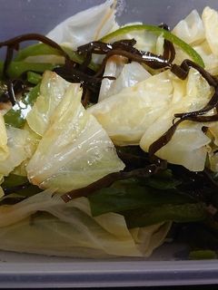 ピーマンキャベツ塩昆布-レシピのメイン写真