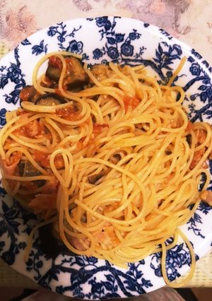 手抜きトマトパスタ-レシピのメイン写真