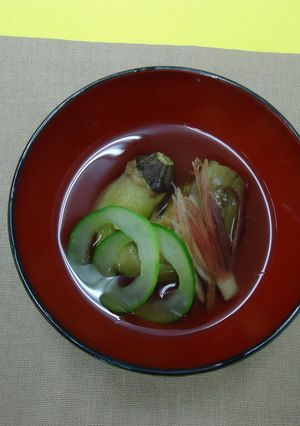 なすの冷たいお吸い物by草津市-レシピのメイン写真