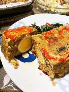 カラフル野菜たっぷりミートローフ-レシピのメイン写真