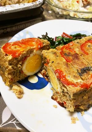 カラフル野菜たっぷりミートローフ-レシピのメイン写真