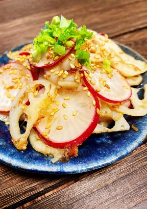 ラディッシュとれんこんの和風サラダ-レシピのメイン写真