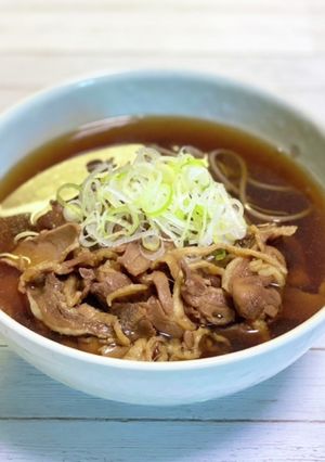 だしが美味しい！山形の肉そば-レシピのメイン写真