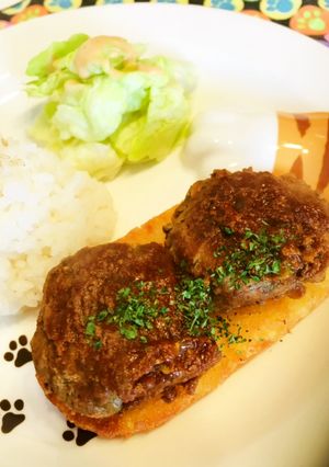 合いびき肉玉ねぎ！ありふれたハンバーグ-レシピのメイン写真