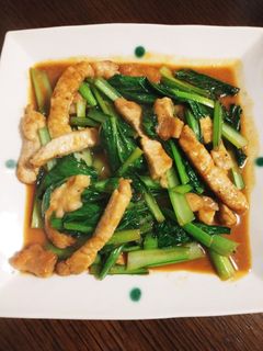 絶品☆小松菜と豚肉の中華風炒め-レシピのメイン写真