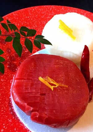 野菜のゆず甘酢漬け　菊花　おせちに-レシピのメイン写真