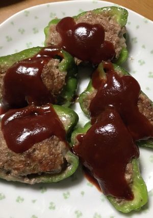 剥がれないピーマンの肉詰め-レシピのメイン写真