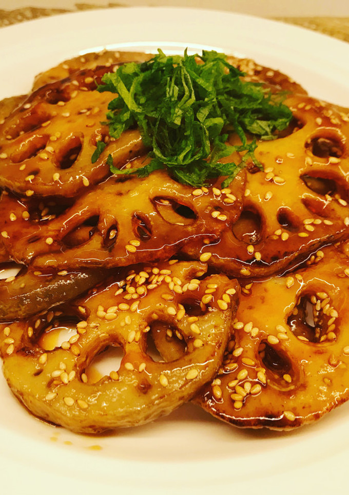 蓮根　甘辛焼き-レシピのメイン写真
