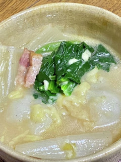 とろとろ白ネギの洋風雑煮・チーズ入り-レシピのメイン写真