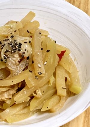 【おつまみ】ハヤトウリの豚肉入りきんぴら-レシピのメイン写真