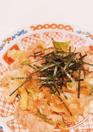 豚肉とレタスのスピード炒め丼-レシピのメイン写真