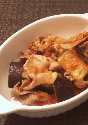 簡単！なすと豚肉のトマトソース煮込み✨-レシピのメイン写真