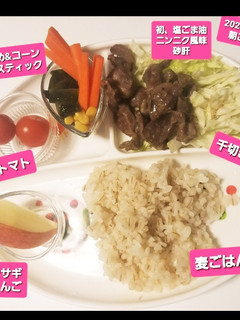 初、塩胡麻油ニンニク風味砂肝♡簡単-レシピのメイン写真