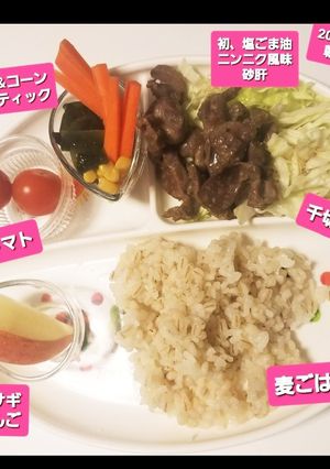 初、塩胡麻油ニンニク風味砂肝♡簡単-レシピのメイン写真