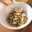 枝豆と塩昆布のチャーハン