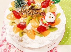 果物缶でデコレーションケーキ♡-レシピのメイン写真