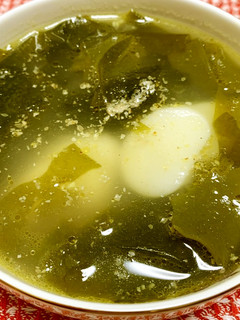 トック入り♪ごま油香る韓国のわかめスープ-レシピのメイン写真