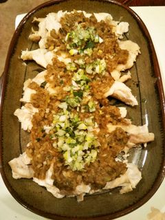 $蒸し鶏のごぼう味噌ダレ$-レシピのメイン写真