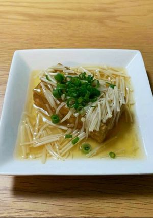 【美容効果】厚揚げのきのこあんかけ-レシピのメイン写真