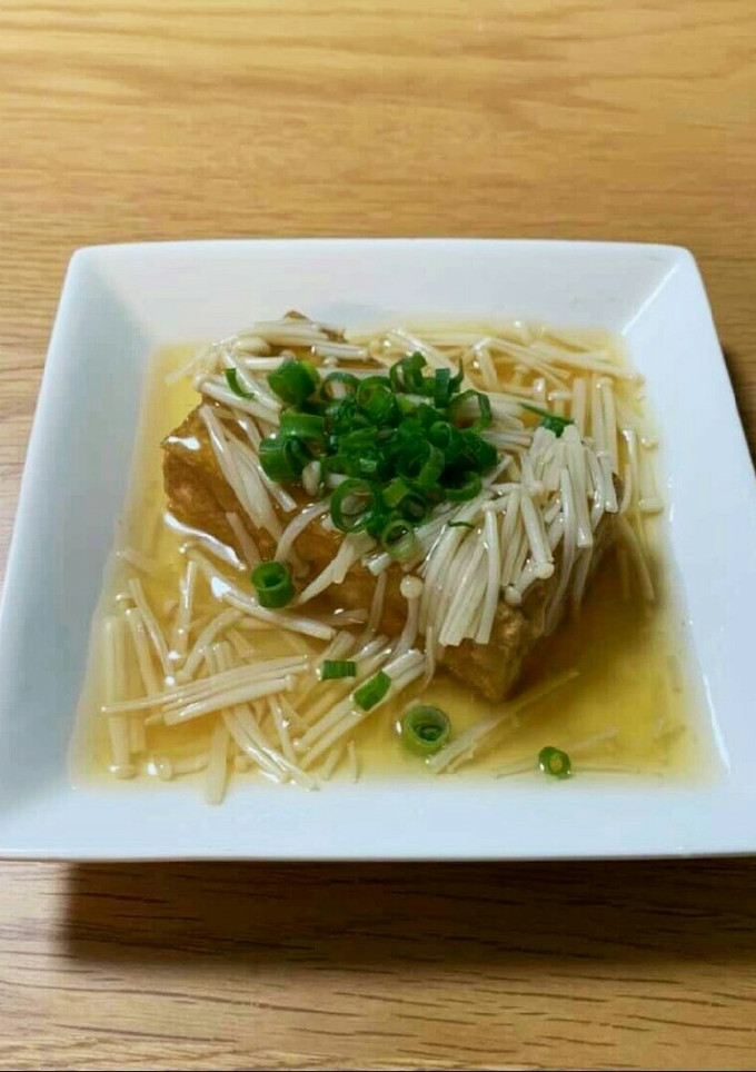 【美容効果】厚揚げのきのこあんかけ-レシピのメイン写真