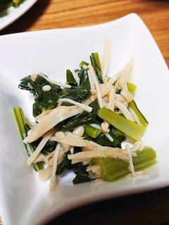 小松菜とえのき茸のナムル-レシピのメイン写真